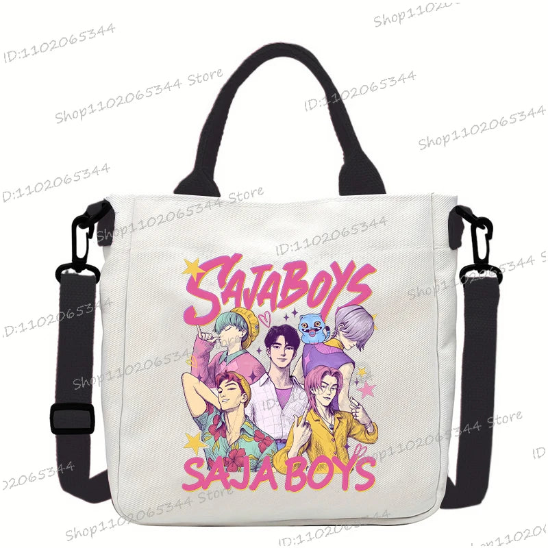 Fashion Woman Men Anime Cartoon Small Shoulder Bags Rumi Tiger Print Handbags Korean Ulzzang Student Crossbody Bag Gifts