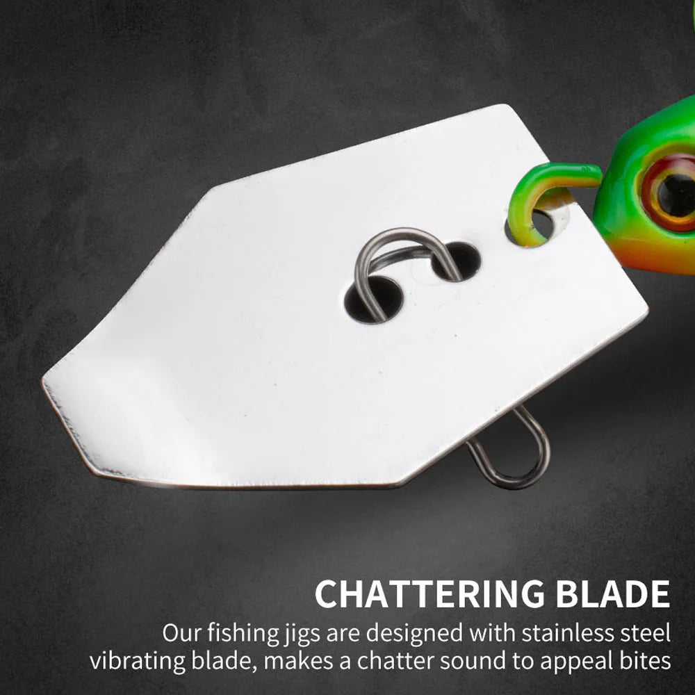 Fishing Lure Buzzbait 7g 9g Metal Bait Spinner Bait Weedless Wobbler for Bass Pike Walleye Fish