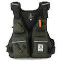 Pro Fly Fishing Life Jacket Buoyancy Vest Multi-Pockets with Water Bottle Holder for Kayaking Sailing Boating Water Sports