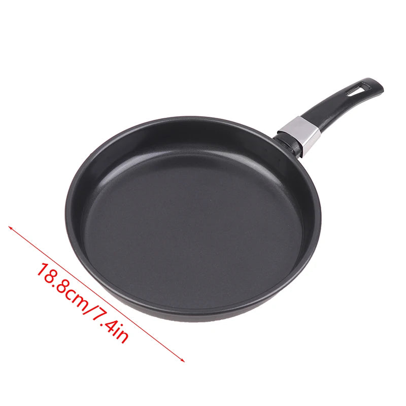 For Home Use Kitchen Cookware Mini Frying Pan Non-Stick Thickened Stainless Steel Frypan Pot Fried Eggs Saucepan Gas