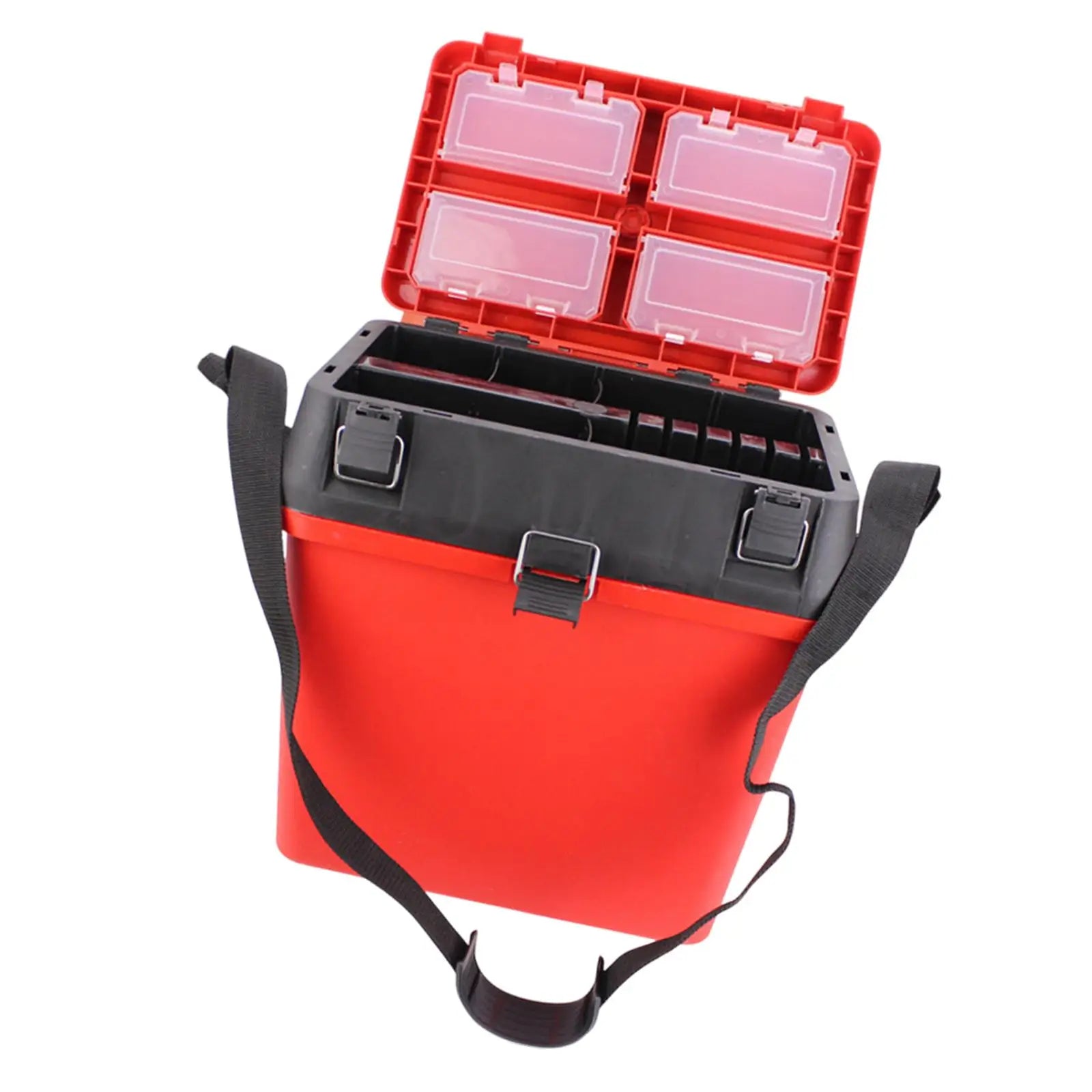 Fishing Tackle Box Fishing Equipment Waterproof Folding Handheld Fish Bucket Adjustable Shoulder Strap Portable Fishing Tool