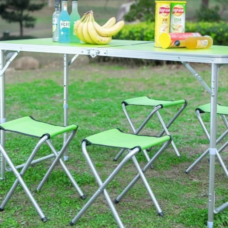 Portable Folding Camping Table Picnic IGT Accessories Lightweight Aluminum Adjustable Height Compact Sturdy Hiking RV Tailgate