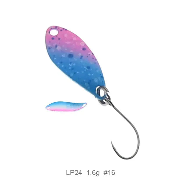 Fishing  Spoon Trout Lures1.5g 25mm UV Colors Ultralight Fishing Tackle Freshwater Artificial Bait