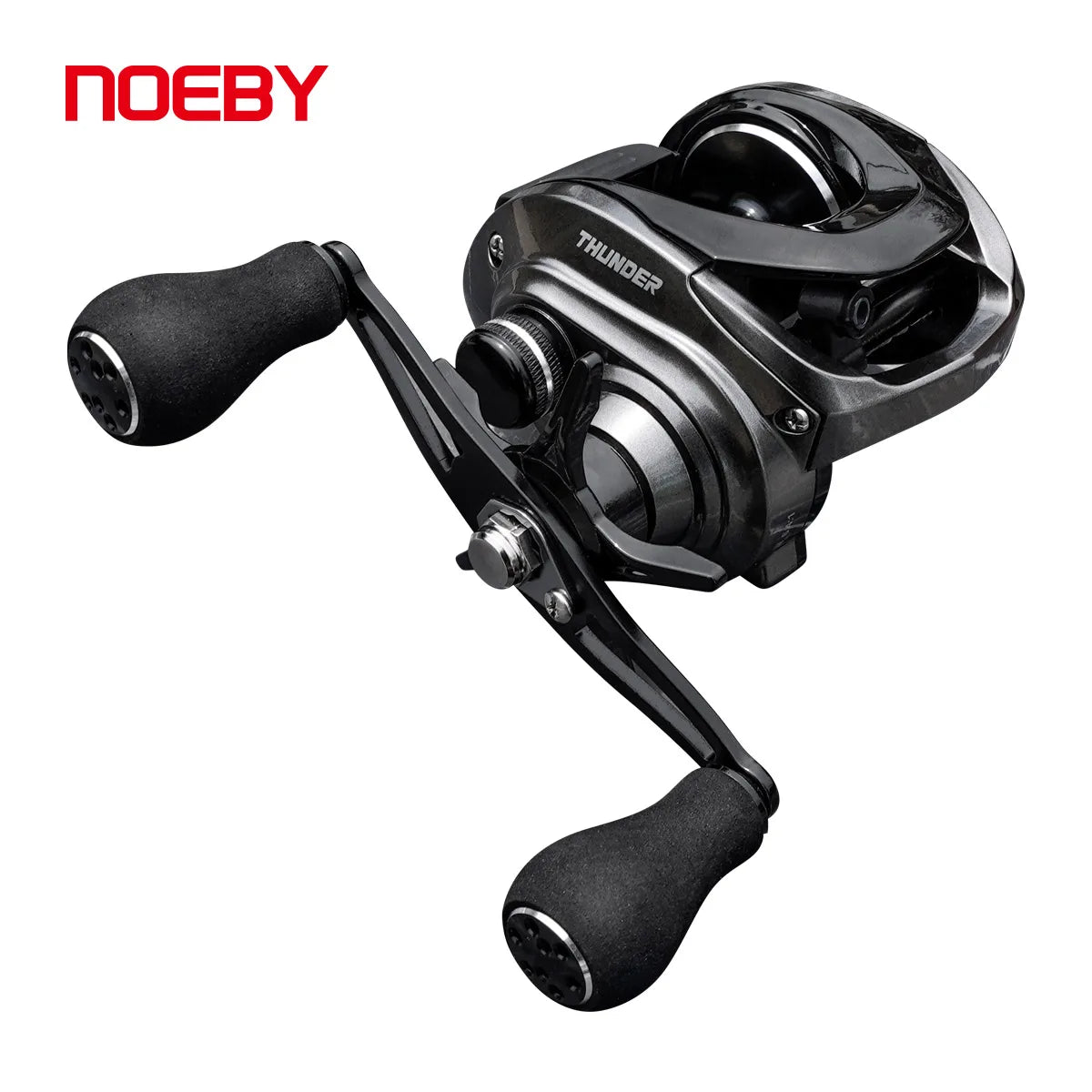 Noeby Baitcasting Reel 15KG Max Drag Magnetic Braking System 6.4:1 Gear Ratio 8+1 Ball Bearing Low Profile Predator Fishing Coil