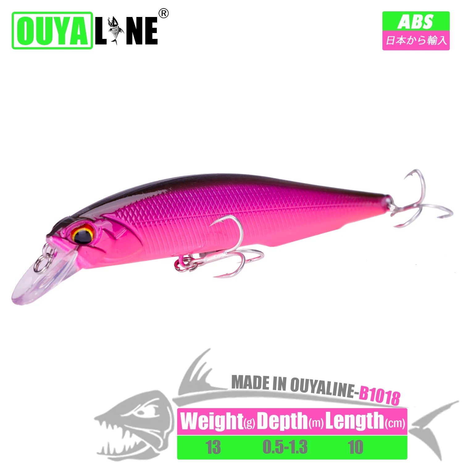Fishing Lure Minnow Weights 13g 10cm Isca Artificial Depth 0.5-1.3m Bait Pesca Wobblers Pike Carp Fish Tackle Leurre Accessories