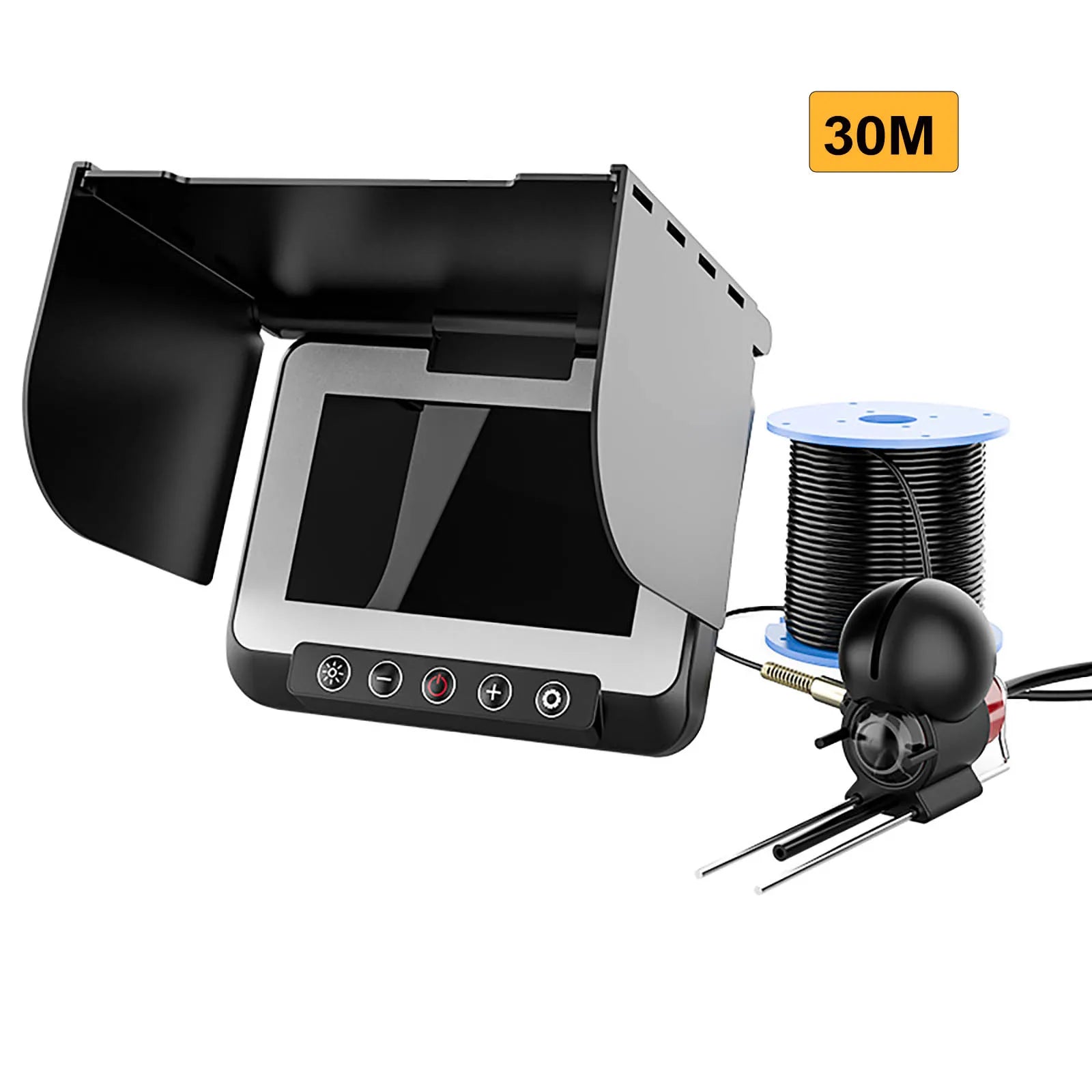 Fish Finder Underwater Camera 1080P HD 4.3 inch LCD Fishing Camera With 5000mAh Battery Portable Fishing Tools With Night Vision