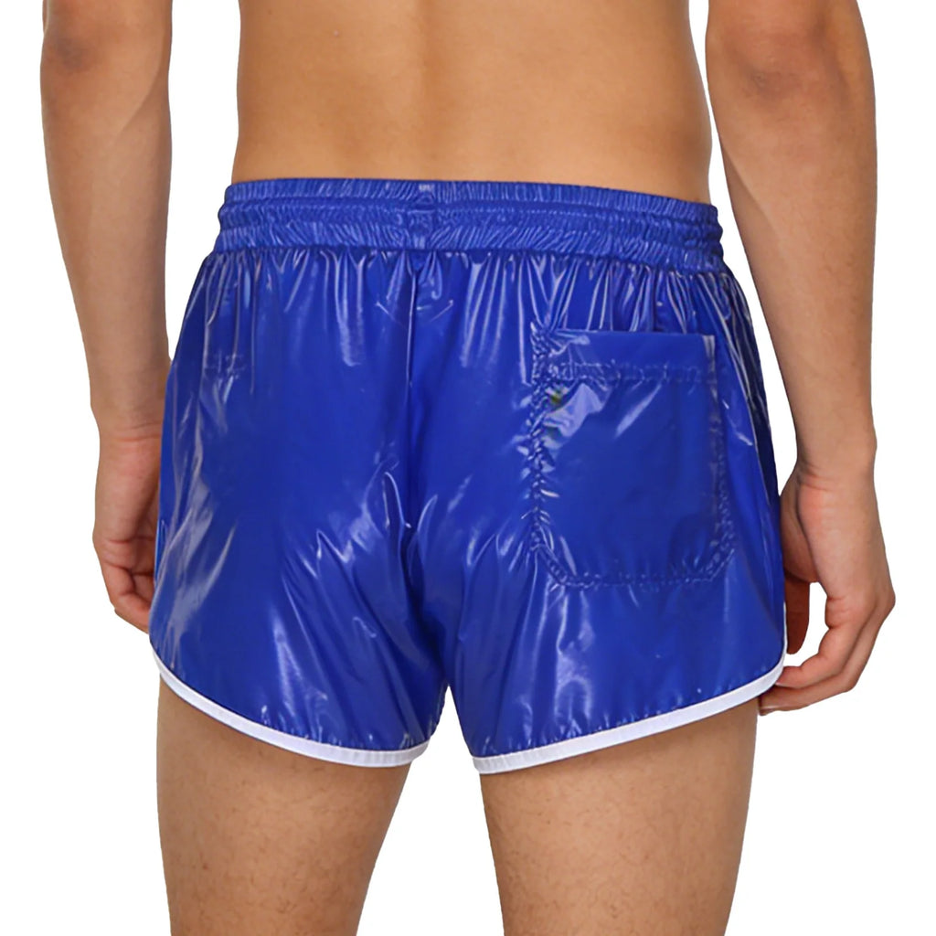 Swimwear Mens Waterpoof Swimming Trunks Shorts Elastic Waistband with Drawstring Seams Shorts with Pockets Swimming Bathing Suit