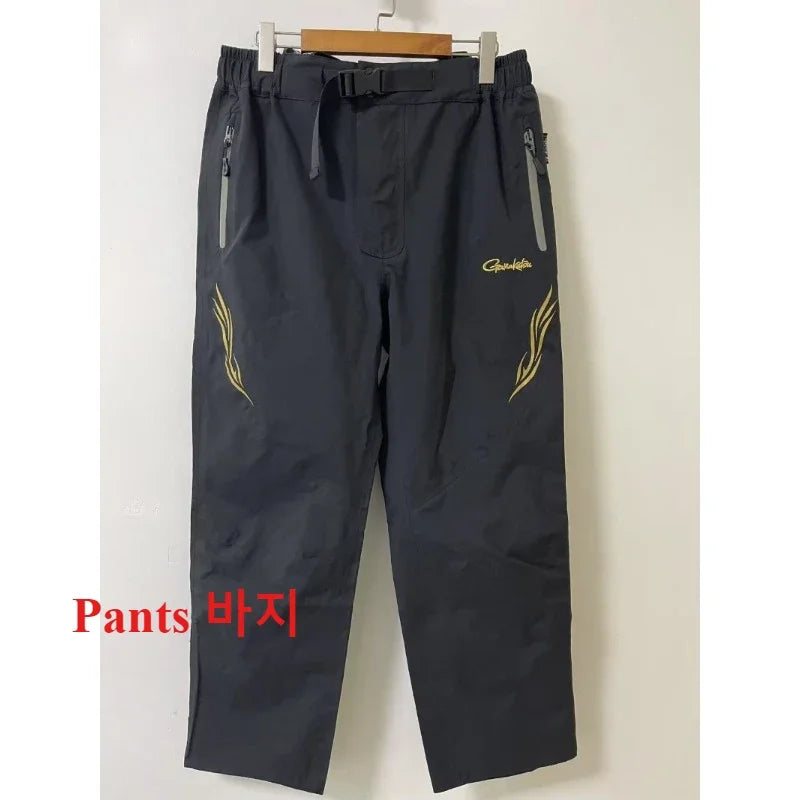 4 Seasons Wear Fishing Clothes for Men Waterproof Fishing Suit Breathable  Rock Fishing Jacket and Pants 2 Pcs Set
