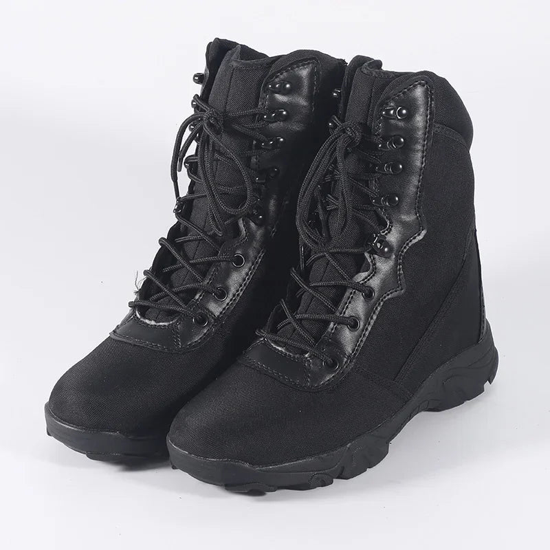 Men Outdoor Hiking Boots Fashion Sports Army Green Camouflage Jungle Off-road Boots Anti Slip Snow Shoes Wear-Resistant