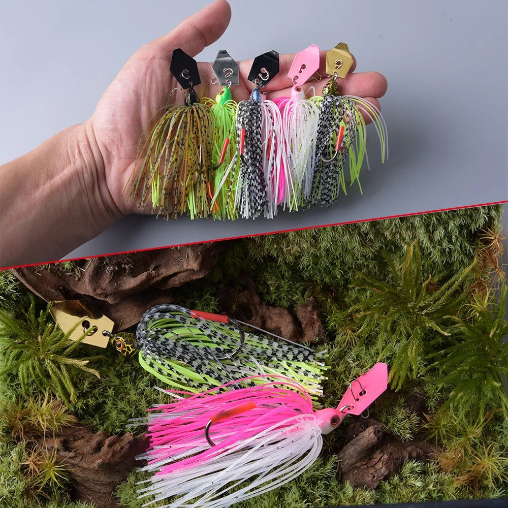 Fishing Lure Chatter Bait Spinner Bait 7G/9G/11G/14G/21G Spinner Bait Jig DancerBlade Jig Dancer Buzzbait wobbler chatterbait