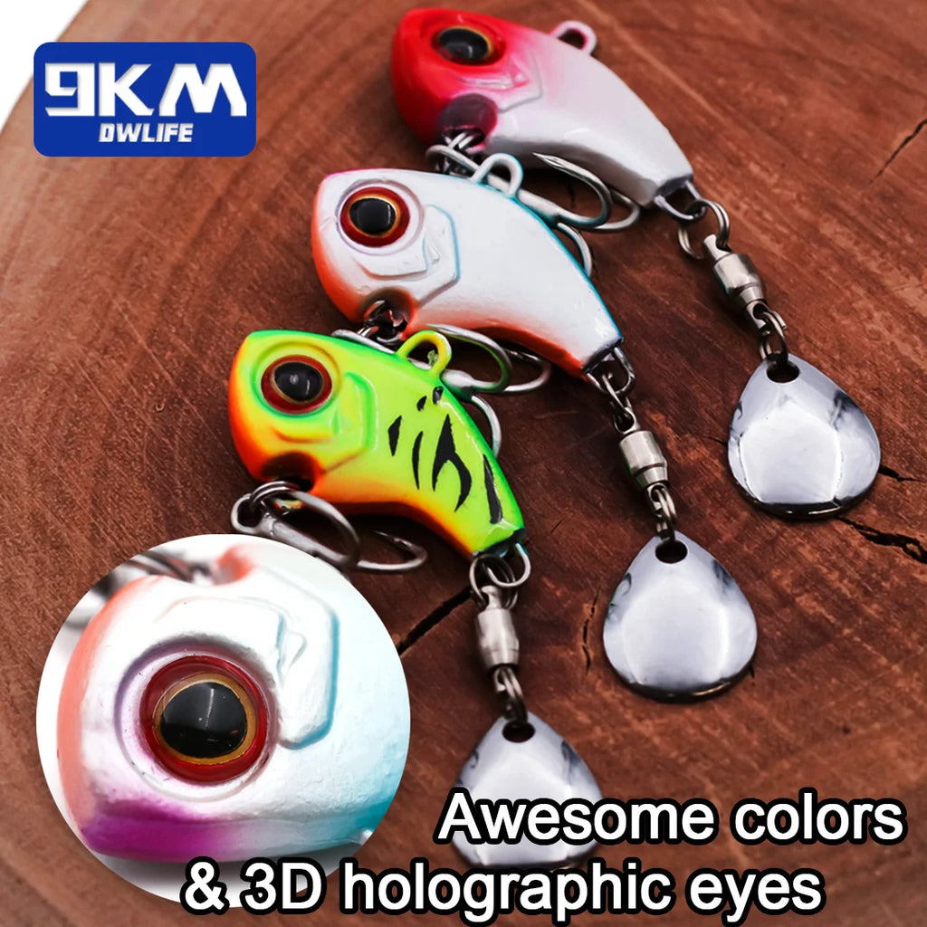 VIB Fishing Lures Tail Spinner Crankbait Lure 9~16g Fishing Spoon Lure Blade Sinking Lures Bass Fishing Jigs Fishing Lure Tackle