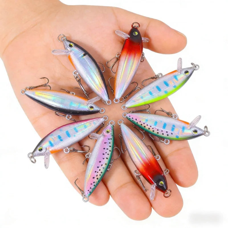 3GFloating Minnow Lua Lure5CMLength Freshwater Special Creek Fish Bass Crappie Mandarin Fish Horse Mouth Full Swimming Layer Bio