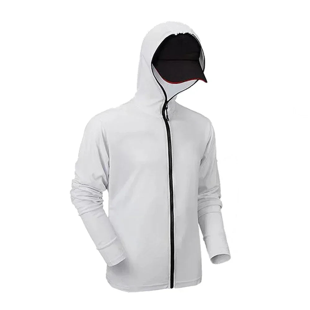 Fishing Clothing Hooded Summer Sun Protection Long Sleeve Fishing Jerseys Breathable Professional Men Fishing Shirt