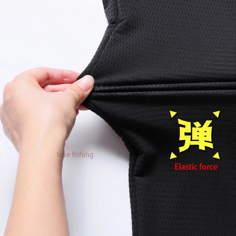 Summer Fishing Pants Outdoor Green Fishing Trousers feather Mesh Quick Dry Sport Thin Breathable Fishing Clothes Men Casual