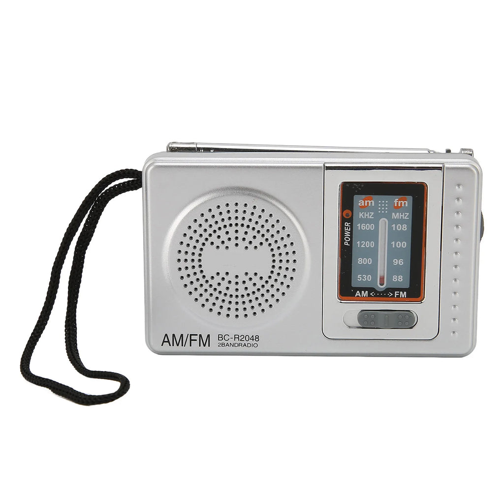 Portable Radio DSP Chip AM FM Transistor Radio with Built in Speaker for Home Travel Entertainment Work Emergency Mini Radio