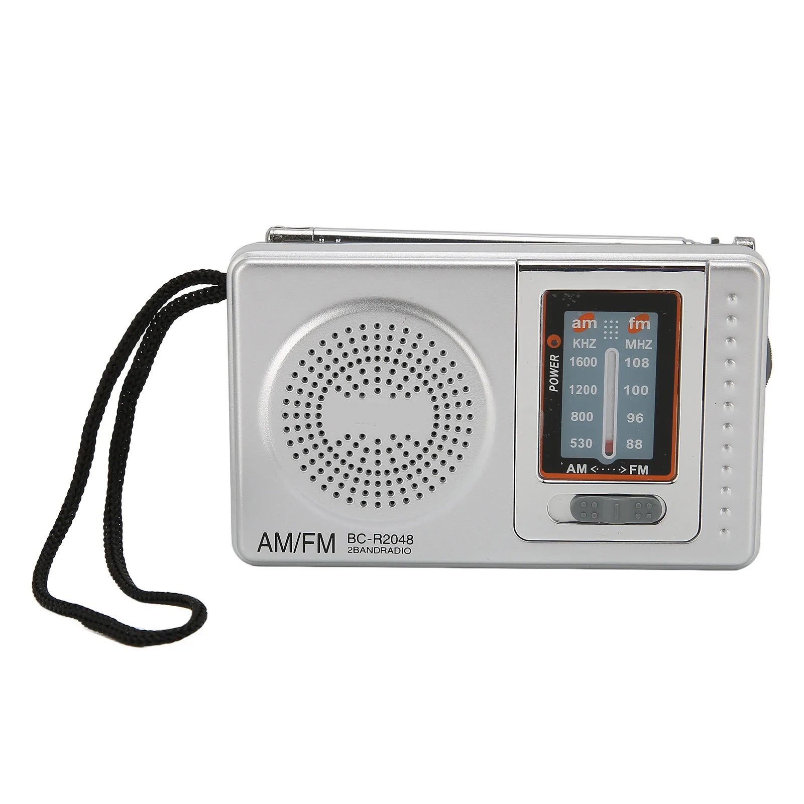 Portable Radio DSP Chip AM FM Transistor Radio with Built in Speaker for Home Travel Entertainment Work Emergency Mini Radio