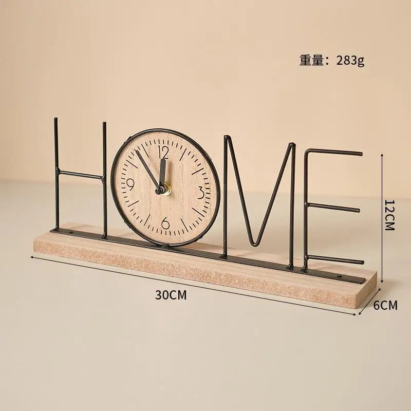 European Style Decorative Desktop Clock – Home Décor Accent