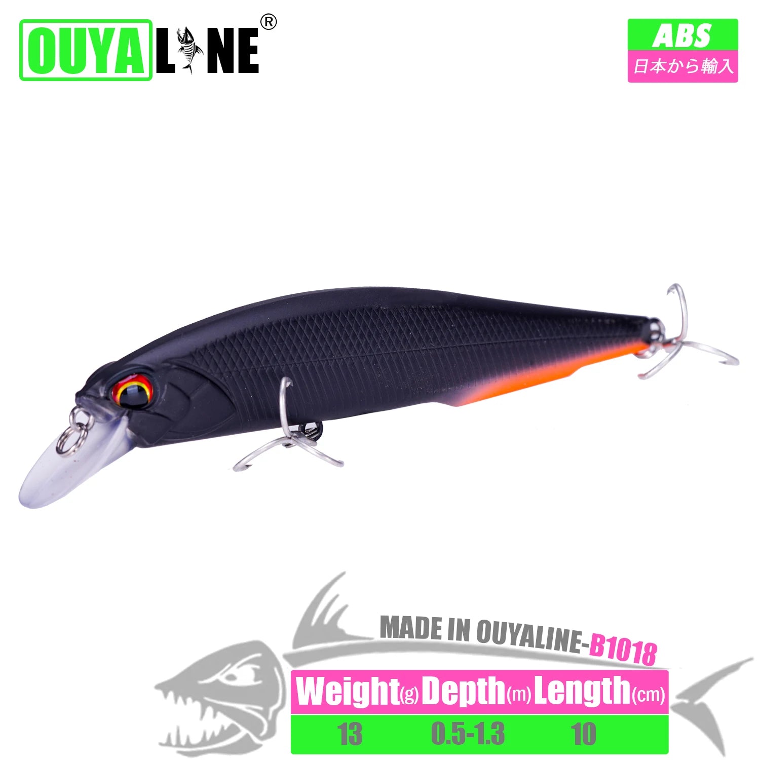 Fishing Lure Minnow Weights 13g 10cm Isca Artificial Depth 0.5-1.3m Bait Pesca Wobblers Pike Carp Fish Tackle Leurre Accessories