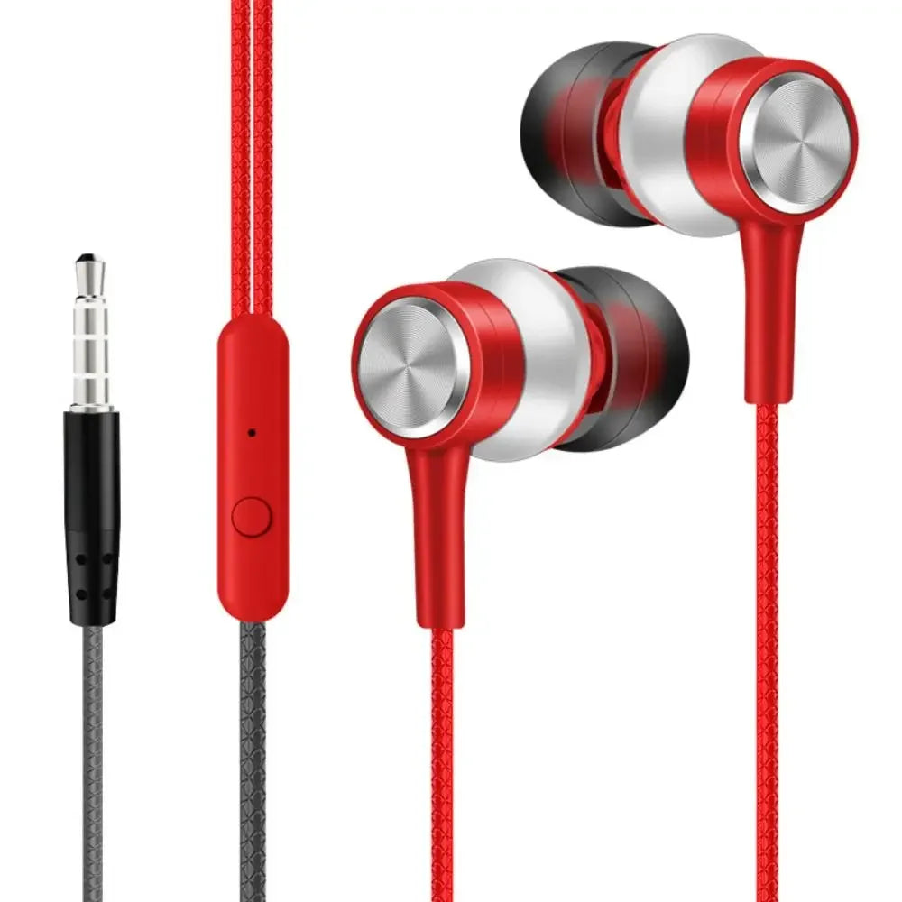 Stereo In-ear Headphones Portable High Definition 3.5mm Earphone Deep Bass Noise Canceling Music Earphones