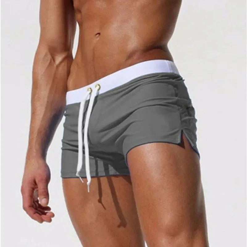 New Swimwear Men Sexy Swimming Trunks Sunga Hot Swimsuit Mens Swim Briefs Beach Shorts Mayo De Praia Homens Maillot De Bain