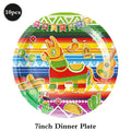 Cinco de Mayo Party Supplies Mexican Fiesta Party Decor Tableware Plate Napkin Banner Cake Topper For Carnival Birthday Party