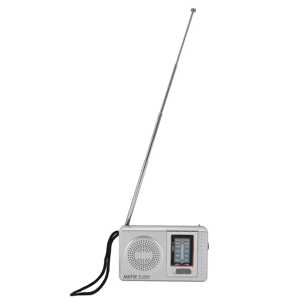 Portable Radio DSP Chip AM FM Transistor Radio with Built in Speaker for Home Travel Entertainment Work Emergency Mini Radio