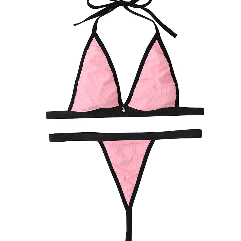2024 Bathing Suit Women Micro Bikini Sexy Swimsuit Female Swimwear Bikini Set Brazilian Biquini Thong Swimming Suits Beachwear