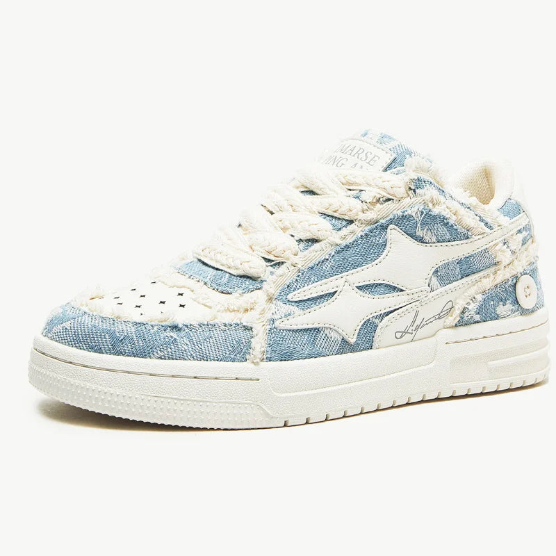 Unisex Shoes Tennis Retro Fashion Star Shoes White Leather Male Sneakers Couple Outdoor Sport Casual Shoes