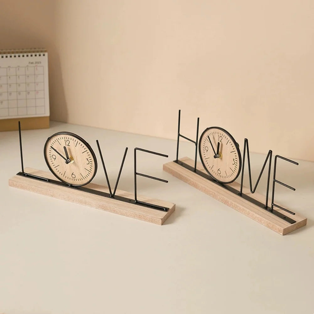 European Style Decorative Desktop Clock – Home Décor Accent