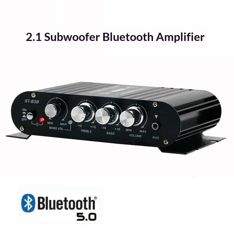 ST-838 Home Theater Amplifiers HiFi 2.1 Channel Power Amplifier Stereo Bass Sound Car Home Amp Media Player Amplifier