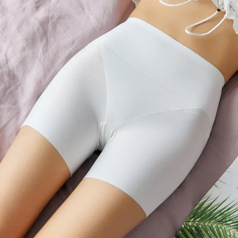 Women Underwear Slimming Shorts Seamless High Waist Shaper Panties Underware Safety Short Pants Ice Silk Women's Protective
