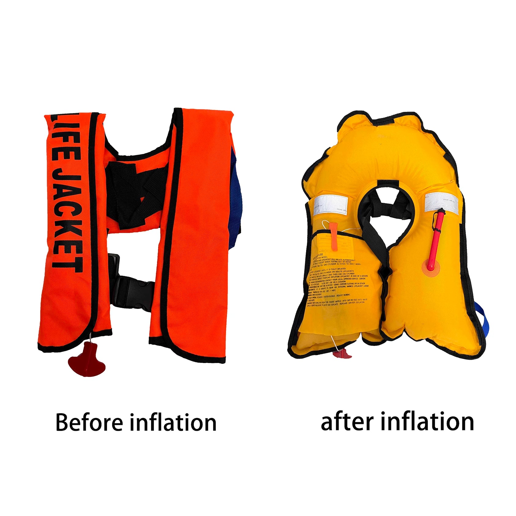 Professional Fishing Vest Self Inflatable Life Jacket Manual Vest Adult 150N Auto Water Sports Rafting Boating Accessories ﻿