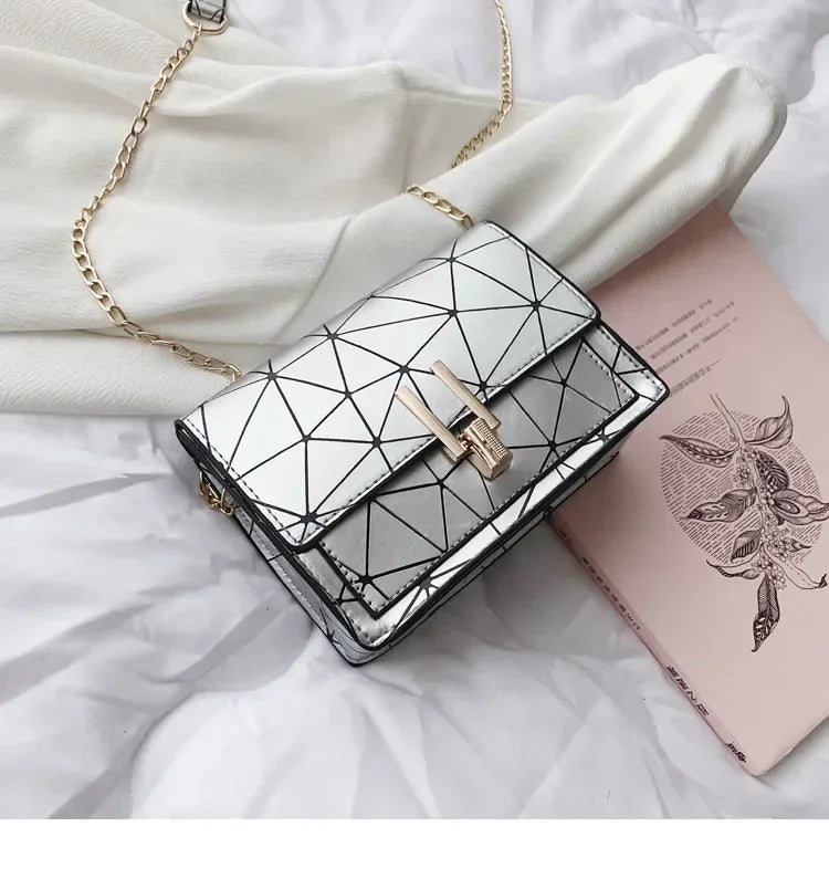 Women's Handbags Striped Square Designe Crossbody Bags High Capacity Fine Texture Soft Comfortable Female's Crossbody Bag
