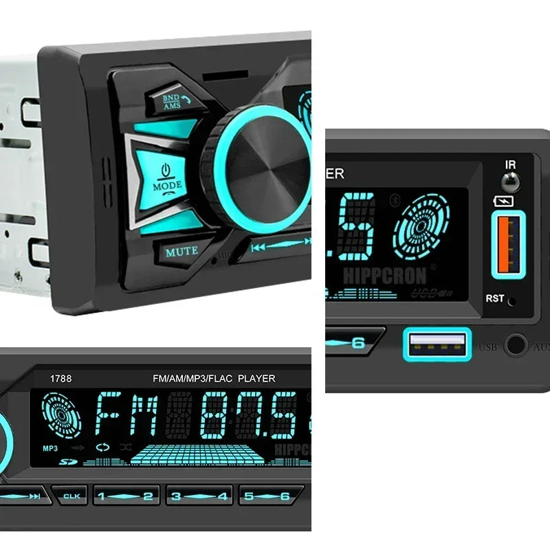 Car MP3 Player with BT Wireless FM Radio Dual USB Fast Charger TF/AUX Support And SWC Multimedia Stereo For All Vehicles