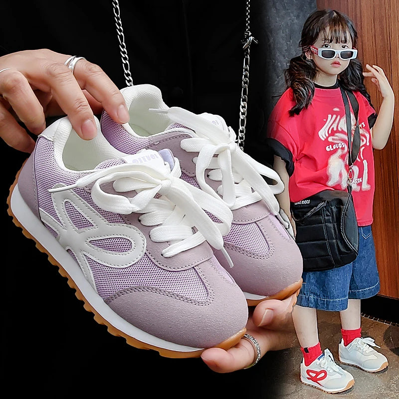 Girls' casual sports white shoes Spring and Autumn new lightweight and versatile low top board shoes Men's moral training shoes