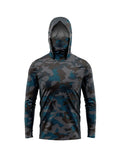 Outdoor Long Sleeve fishing clothes Mens UV Clothing Hooded Tops Sunscreen Dry Thin Fishing Shirt Breathable