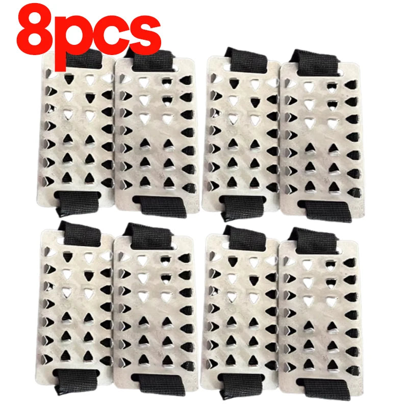 Mens Womens Mountaineering Boots and Shoes Non-slip Hiking Hiking Accessories Stainless Steel Non-slip Ice Claws Snowshoe Spikes