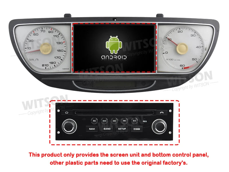 7" OEM Car Multimedia Player Without DVD Deck For Peugeot 807 CITROEN C8 2002-2014 Car Stereo Stereo Android GPS CarPlay