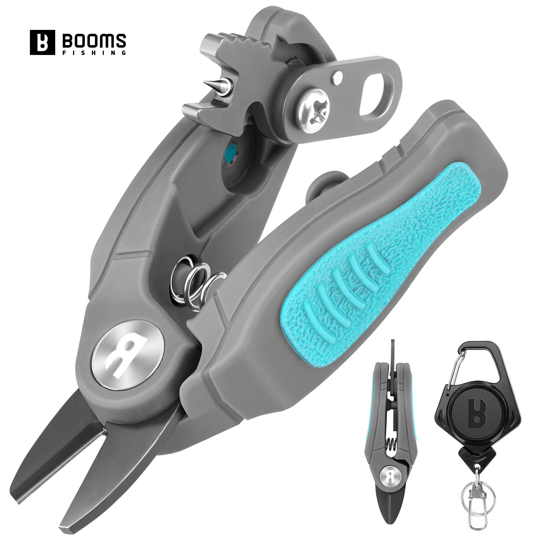 Fishing Line Cutters with Retractable Tether and Stainless Steel Blades Cut Braid Mono and Fluoro Lines Clean and Smooth