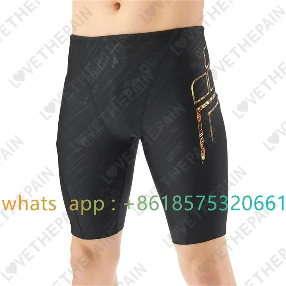 Mens Swimsuit Shorts Swimming Trunks Endurance Athletic Training Swimsuit Racing Shorts Beach Swimwear 2023 Surfing Swim Jammers