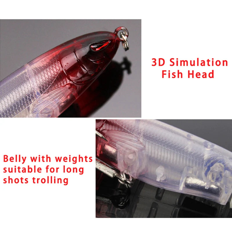 Popper Propeller Topwater Fishing Lures 13g Artificial Bait Hard Crankbait Wobblers Rotating Tail Fishing Tackle