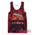 CAVVING 3D Printed  Judas Priest  Rock  Band Tank Tops Harajuku  Vest  Summer Undershirt Shirts Streetwear for Men/women
