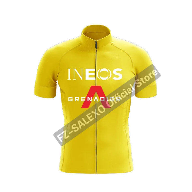 INEOS Cycling Set Men Summer Cycling Jerseys Set Short Sleeve Mountian Bike Clothing Racing Bicycle Clothes Ropa Ciclismo Hombre