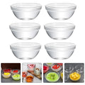 8Pcs Glass Pudding Bowls Safe Healthy Exquisite Craftsmanship Easy Clean Demould Multipurpose Kitchen Gadgets