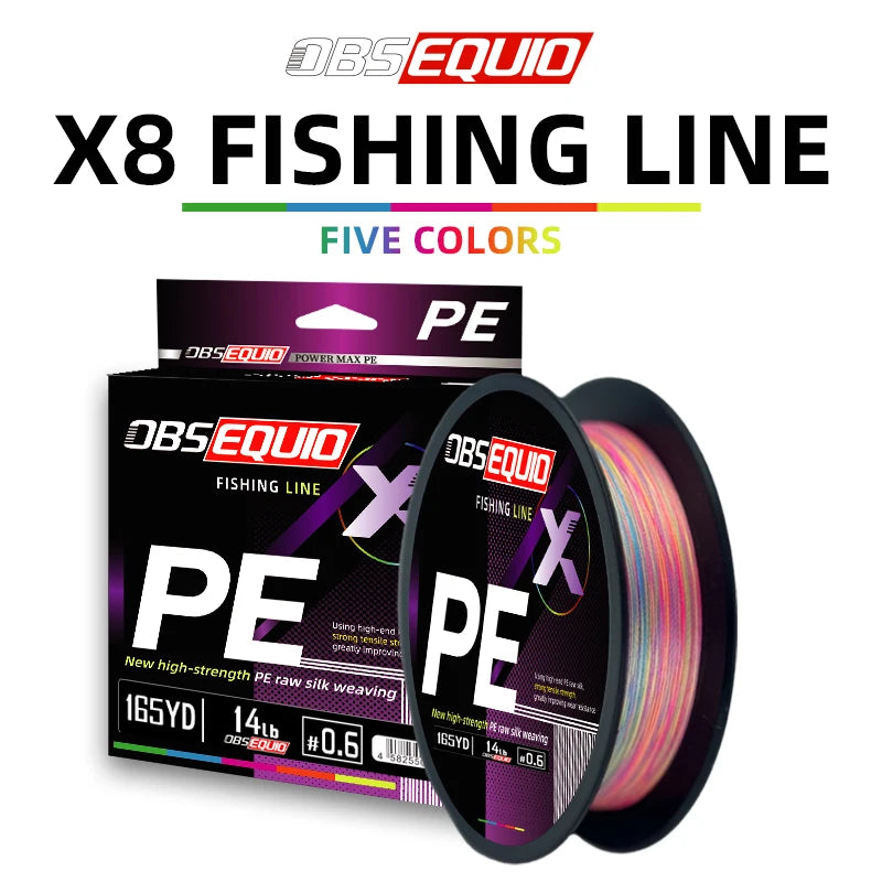 OBSEQUIO Multifilament PE Braided Fishing Line 150m/200m/250m Japan Smooth X8 Strands Sea Spinning For Saltwater Freshwater Wire