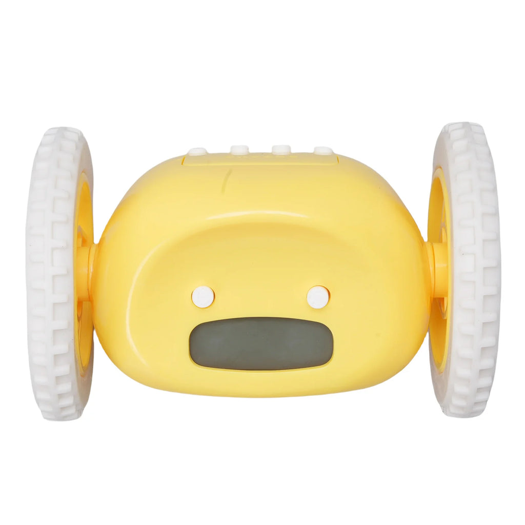 Alarm Clock with Wheels Extra Loud Alarm Clock with Wheels Easy to Set Cute Vibrating Digital Alarm Clock for Heavy Sleepers