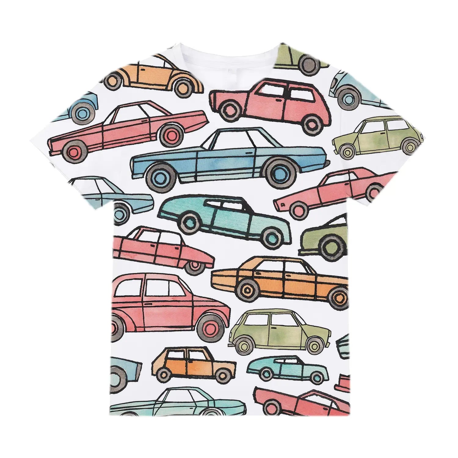 Kids Clothes for Girls from 2 to 7 Years Cute Things Cartoon Car Fashion T-Shirt Boys 9 to 14 Years White Tshirt Summer Tees Top