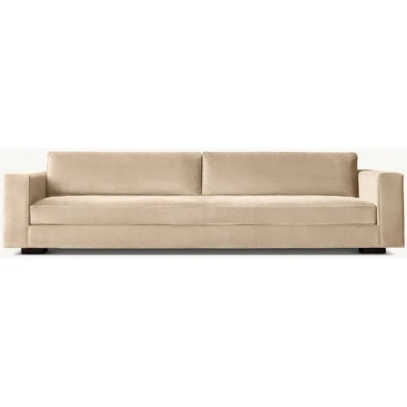 Luxury Hotel Indoor Furniture Hand Assembled Velvet Upholstery Living Room Bedroom Bench-seat Sofa