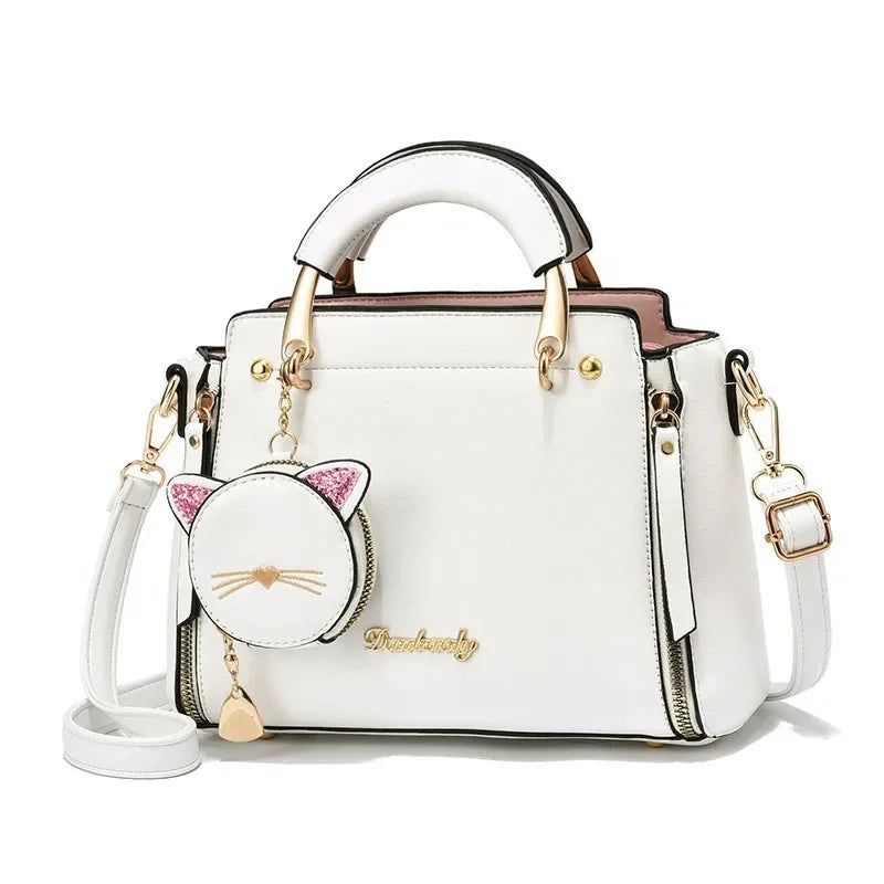 Women's bag new fashionable sweet handbag Korean version casual personality cat shoulder crossbody bag  SC051