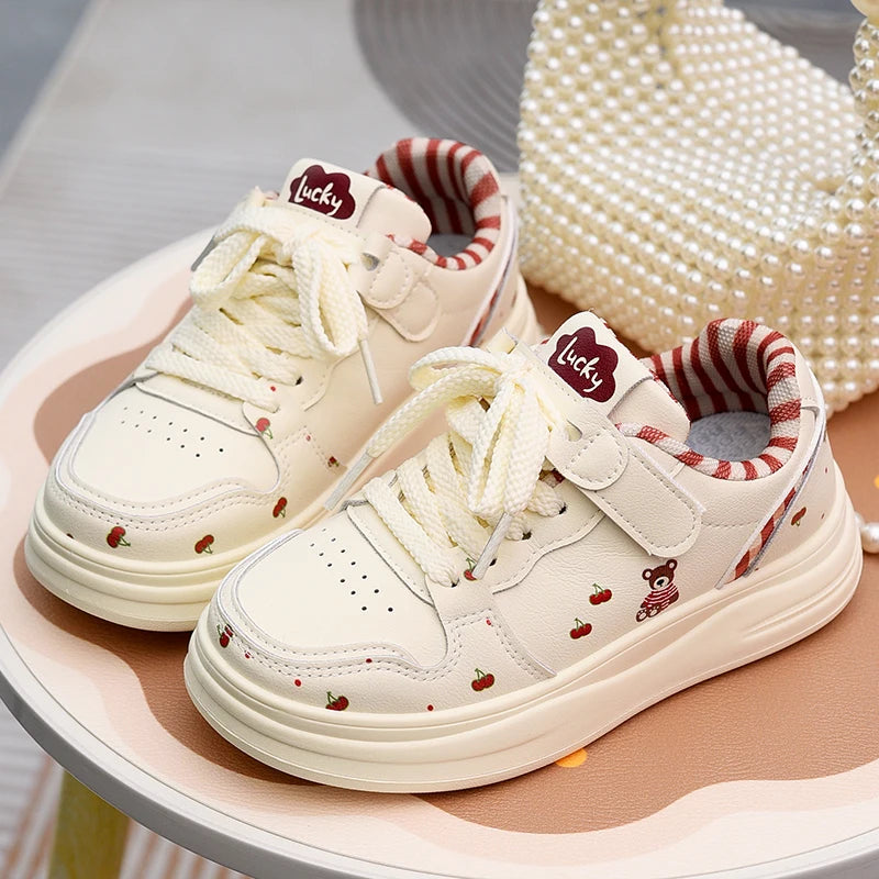 Girls' shoes 2026 Spring and Autumn new children's shoes, children's board shoes, versatile white shoes, anti slip single shoes,